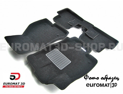Текстильные 3D коврики Euromat3D Business в салон для Ford Galaxy (2008-) № EMC3D-002212
