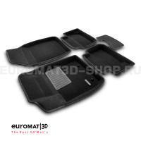Текстильные 3D коврики Euromat3D Business в салон для Ford Fiesta (2010-) № EMC3D-002213