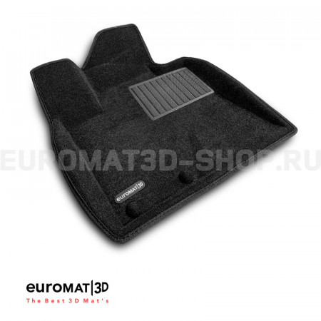 Текстильные 3D коврики Euromat3D Business в салон для Kia Sorento (2009-2012) № EMC3D-002930