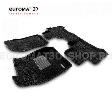 Текстильные 3D коврики Euromat3D Business в салон для Lexus GX470 (1998-2008) № EMC3D-005121