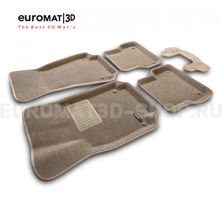 Текстильные 3D коврики Euromat3D Business в салон для Audi A7 (2010-2018) № EMC3D-001107T Бежевые Текстильные 3D коврики Euromat3D Business в салон для Audi A7 (2010-2018) № EMC3D-001107T Бежевые
