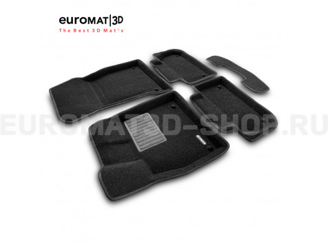 Текстильные 3D коврики Euromat3D Premium в салон для Audi Q5 (2017-2020) № EMPR3D-001101