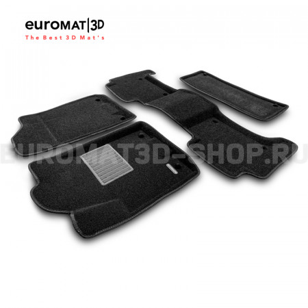 Текстильные 3D коврики Euromat3D Premium в салон для Nissan Patrol (2010-) № EMPR3D-002813