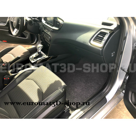 Текстильные 3D коврики Euromat3D Lux в салон для Kia Ceed (2018-) № EM3D-002902G Серые Текстильные 3D коврики Euromat3D Lux в салон для Kia Ceed (2018-) № EM3D-002902G Серые