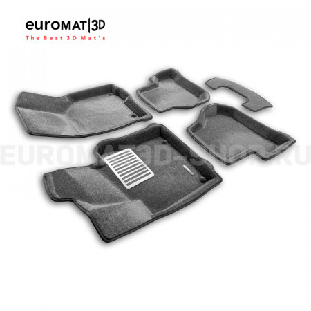 Текстильные 3D коврики Euromat3D Lux в салон для Seat Altea (2005-2009) № EM3D-004502G Серые Текстильные 3D коврики Euromat3D Lux в салон для Seat Altea (2005-2009) № EM3D-004502G Серые