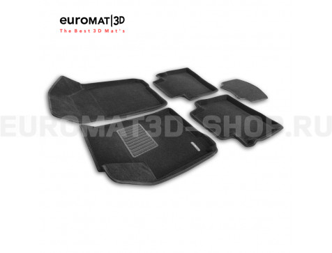 Текстильные 3D коврики Euromat3D Business в салон для Omoda S5 (2023-) № EMC3D-001461