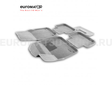Текстильные 3D коврики Euromat3D Lux в салон для Porsche Cayenne (2018-) № EM3D-004106S Светло-серые Текстильные 3D коврики Euromat3D Lux в салон для Porsche Cayenne (2018-) № EM3D-004106S Светло-серые